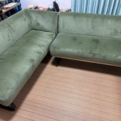 コーデュロイソファー L字 🙇‍♀️