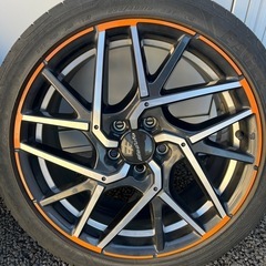 モデューロ18インチ ホイールタイヤセット 北海道ならご相談いただければ受け渡し場所相談可
 の画像