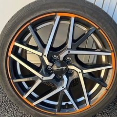 モデューロ18インチ ホイールタイヤセット 北海道ならご相談いただければ受け渡し場所相談可
 の画像