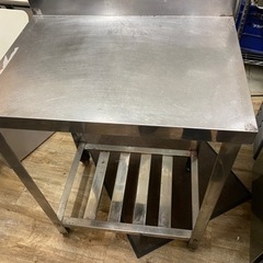 ステンレス　作業台　バックガード付き　600×450×800（バ...