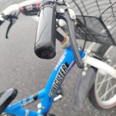 子供自転車18インチ　青の画像