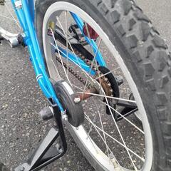 子供自転車18インチ　青の画像
