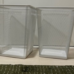 IKEA ゴミ箱 ホワイト 2個セット  ドローンヨンスの画像