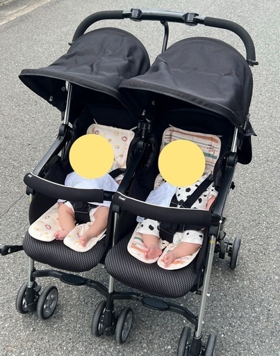 美品】コンビ 双子用ベビーカー