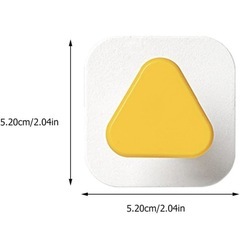 【新品未使用】家庭用 フック 4点セット 粘着性 穴あけ不要 ハンガー イエロー＆グリーンの画像