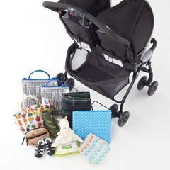 GRACO グレコ 二人乗り ベビーカー デュオスポーツ ジェミニブラック 双子 兄弟 姉妹の画像