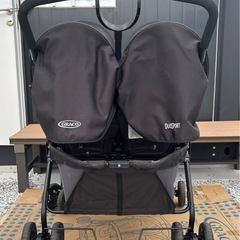 GRACO グレコ 二人乗り ベビーカー デュオスポーツ ジェミニブラック 双子 兄弟 姉妹の画像