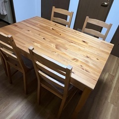 【お譲り先決定しました】 
IKEA ダイニングテーブルセット