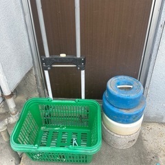 ご自由にどうぞお持ち帰りください、重石、台車