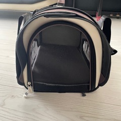 ペットキャリー 犬 猫 キャリーバッグ  折りたたみ ブラウン　Lサイズの画像