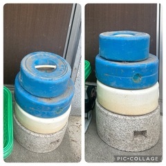 ご自由にどうぞお持ち帰りください、重石×4