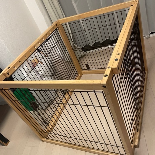 木製ペット用柵