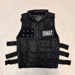 ⭐️サバゲー⭐️ SWAT ミルフォース ベスト レプリカ アウトドアタクティカルベスト 調整可能 ハロウィン アウトドア 4枚セットの画像