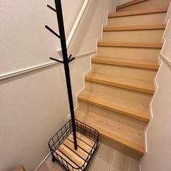 マッシュ Mash バイケージポールハンガー ブラック 弘益 BCPH-380-BK 収納 衣類 カゴ付き リビング 玄関 子供部屋 キャスター付き 北欧 おしゃれ シンプル 新生活の画像