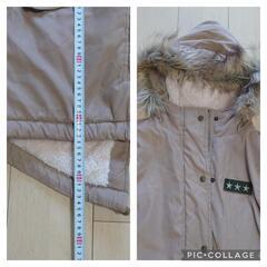 中綿モッズコート 裏地毛布であったかぬくぬく サイズМの画像