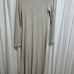 ZARAラメ入り長袖 ニットワンピースM