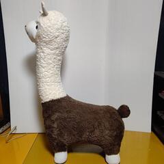 アルパカのスツール　アニマル動物　座れるぬいぐるみの画像