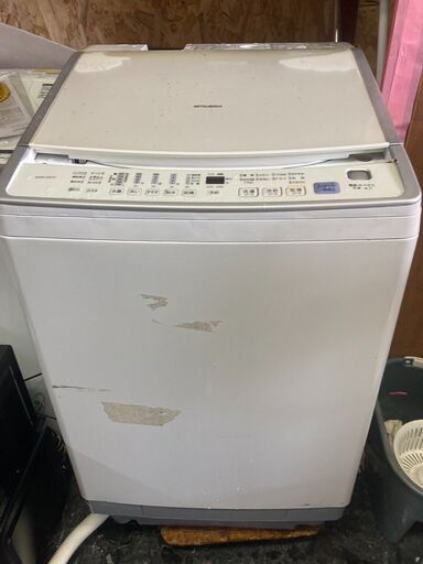 ☆中古￥5,000！MITSUBISHI　9.0kg洗濯機　家電　MAW-D9YP-W型　【BJ020】