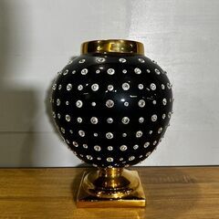希少『AHURA』アウラ ceramic オブジェ スワロフスキー 陶器 陶器製 置物 置き物 イタリア製 美品の画像
