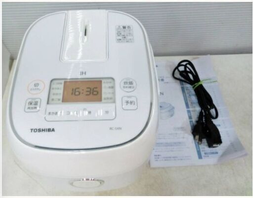 高年式　2022年製！　東芝　IHジャー炊飯器　RC-5XN　3合炊き　炊飯器　遠赤コート釜　備長炭ダイヤモンドコート　TOSHIBA