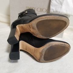 美品　JIMMY CHOO　ブーツ　ブラック　37ハーフ　 24.0~24.5cmの画像