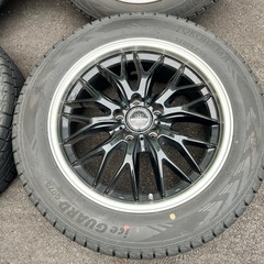【値下げ中！！】ハリアー等SUVにいかがですか？　YOKOHAMA ice-Guard スタッドレスタイヤ&ロクサーニホイール4本セット 225/60r/18の画像