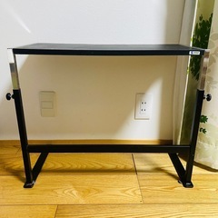 テレビ　スタンド　棚　調節可能　デスク　机　黒　銀　軽い　の画像