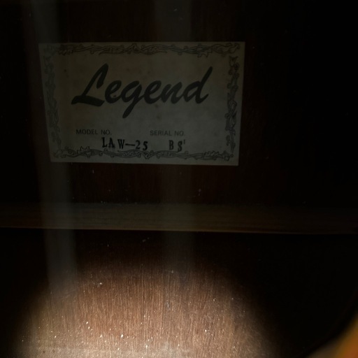 島村楽器　LEGEND モデルLAW-25 BS アコ-スティックギター