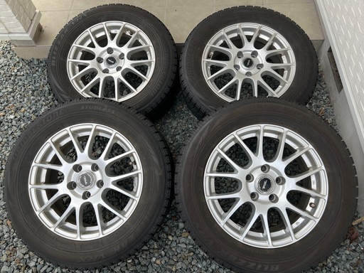 215/60R16 ブリヂストン スタッドレスホイールセット クラウン マークＸ　エスティマ
