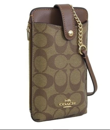 【新品未使用】COACH コーチ NORTH/SOUTH スマホ ショルダー　スマホケース