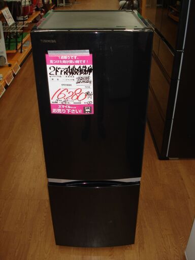 【店頭受け渡し】　東芝　冷凍冷蔵庫　GR-P15BSK　153L　2019年製　中古品　￥16,280