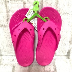 【新品❤️未使用】クロックス　CROCS ピンク　24cm ビー...