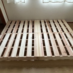 すのこベッド　パレットベッド　ダブル