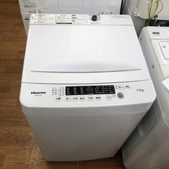 安心の1年保証付！！【Hisense 洗濯機　5.5kg HW-K55E 2023年製　クリーニング済み】売ります！取りに来れる方限定！