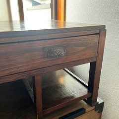 文机 レトロ 昭和 デスク 古家具の画像