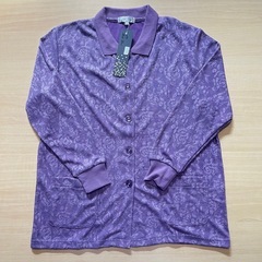 新品 B格品 婦人シニア 長袖・七分袖 前開きポロシャツ 6点セット フリーサイズの画像