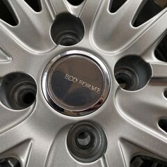 [取引中]165/65R14 スタッドレスタイヤ付き 4本セット ECOFORME SE-18 14インチ 5.5J +39 PCD100 4穴 ハブ径73mm 2021年製 BLIZZAK VRX2 タンク、ルーミー、トール、ジャスティ等の画像