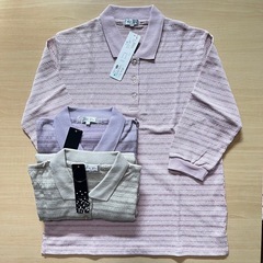 新品 B格品 婦人 シニア ポロシャツ 7点セット フリーサイズの画像