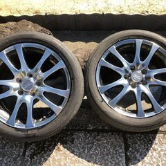 WORK STEEZ ホイール2本●17×7JJ 53  ●PC...