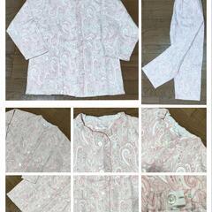 【新品未使用】ペイズリー柄　キルトパジャマ　ピンク　Lサイズの画像