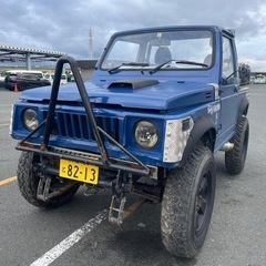 JA11ジムニーバンカットリフトアップサイド出しマフラー
