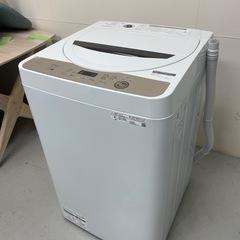 SHARP　全自動電気洗濯機　ES-GE6E-T　2021年製