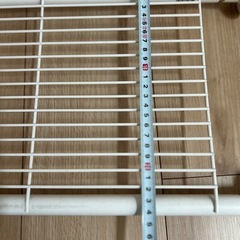 突っ張り棚 強力 メッシュ ホワイトの画像