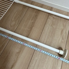 突っ張り棚 強力 メッシュ ホワイトの画像