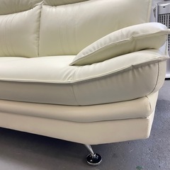 美品 レイコージャパン SHEER 9844 2人掛けソファ 合成皮革 ベージュ 美品 レイコージャパン SHEER 9844 2人掛けソファ 合成皮革