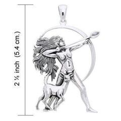 PeterStone: Diana Goddess Silver Pendantの画像