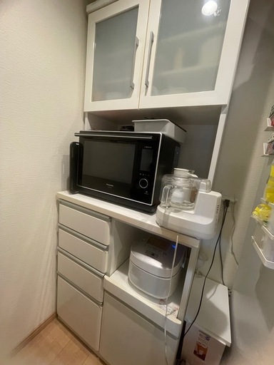 お値下げしました　カウンター　レンジ棚　食器棚　レンジ台