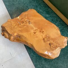 一枚板 座卓 サイドテーブル 物置 肘掛 オブジェ 和 日本 木...