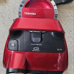 TOSHIBA VC-C6 赤色 キャニスター掃除機 ジャンクの画像