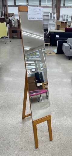 ★ジモティ割あり★  姿見 ナチュラル H145×D50×W23 クリーニング済み TJ8887